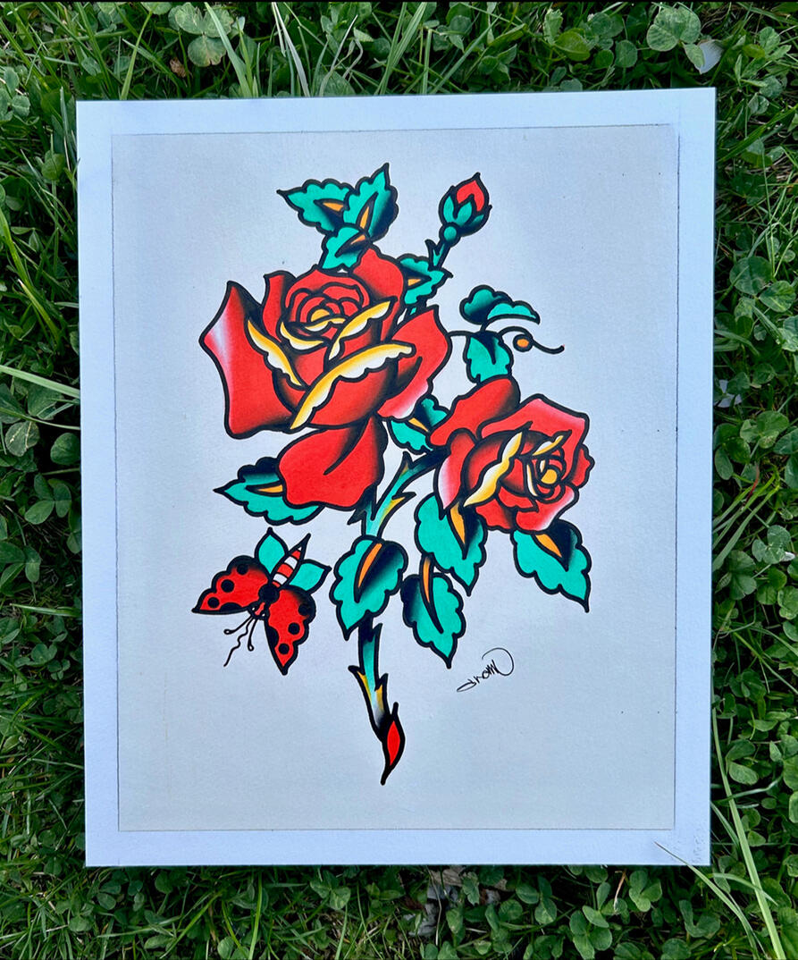 Original Painting, Acrylic and ink on illustration board, Painting Size- 8x10", Framed and Matted Size- 12x16"
